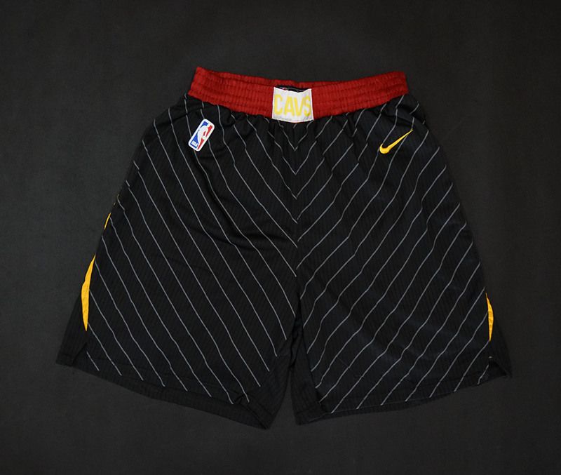 2018 Men NBA Nike Cleveland Cavaliers black shorts